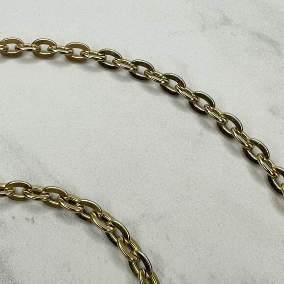 Gold Tone Chain Purse Strap 41" Crossbody Shoulder Bag Replacement ✨ - Picture 4 of 11